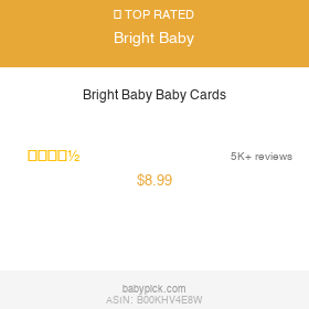 Bright Baby Baby Cards by Bright Baby