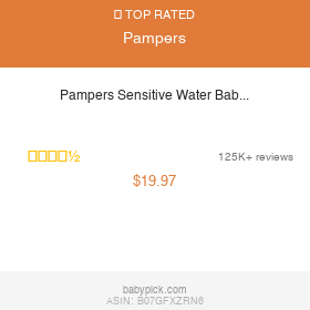 Pampers Sensitive Water Baby Wipes by Pampers