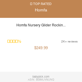 Homfa Nursery Glider Rocking Chair with Ottoman by Homfa