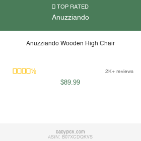 Anuzziando Wooden High Chair by Anuzziando