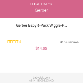 Gerber Baby 9-Pack Wiggle-Proof Jersey Socks by Gerber