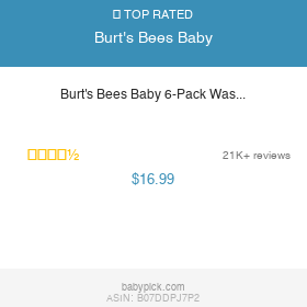 Burt's Bees Baby 6-Pack Washcloths — Organic Cotton by Burt's Bees Baby
